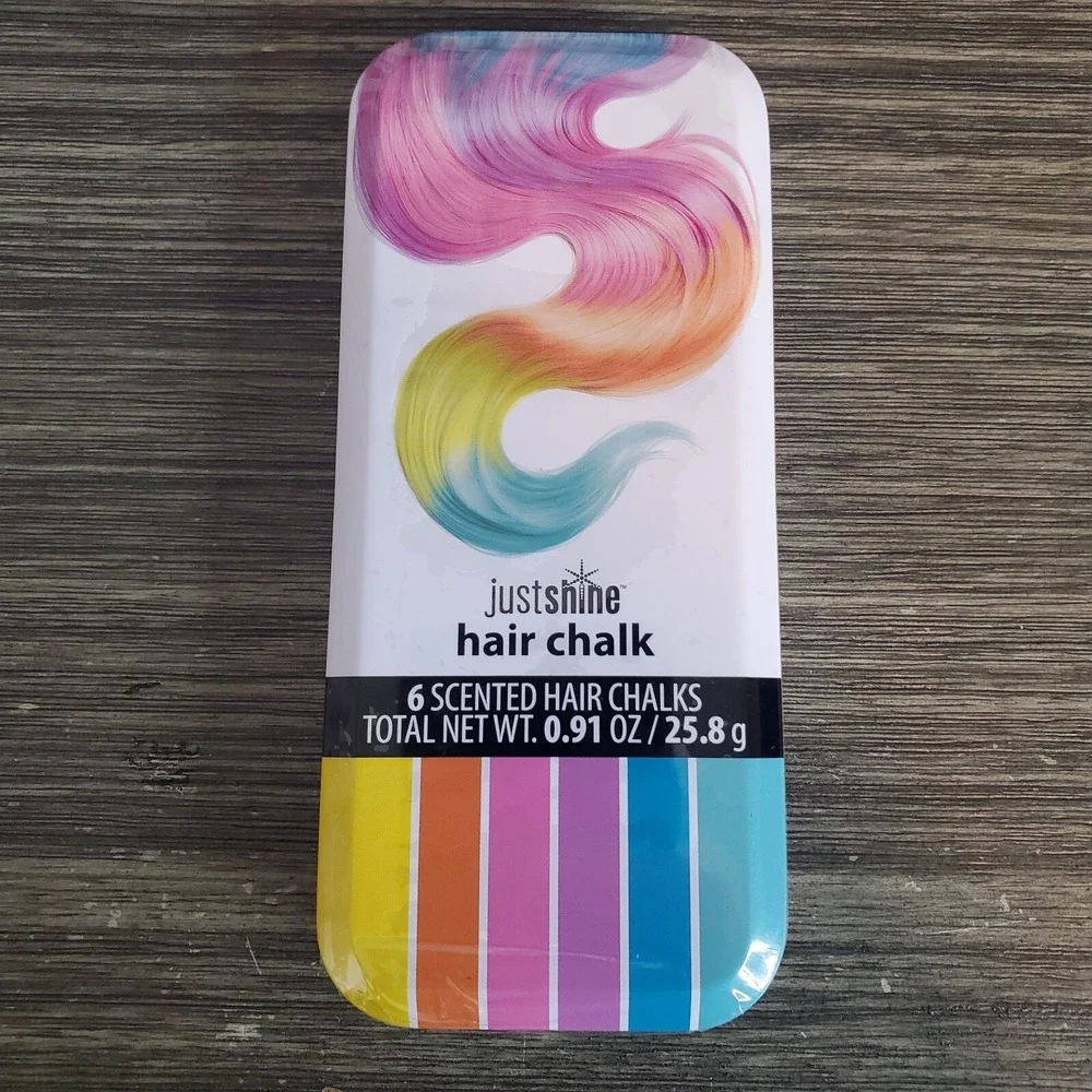 Just‎ Shine Hair Chalk - Scented, Gift Item In Storage Tin - NEW
